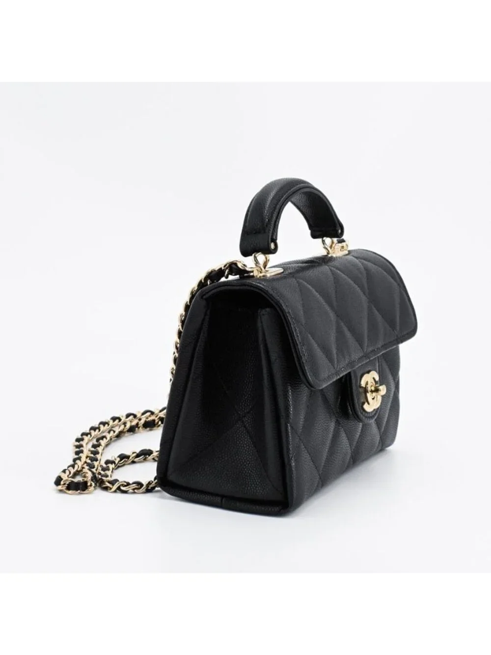 Chanel Shoulder Bag Top Handle Mini Clutch